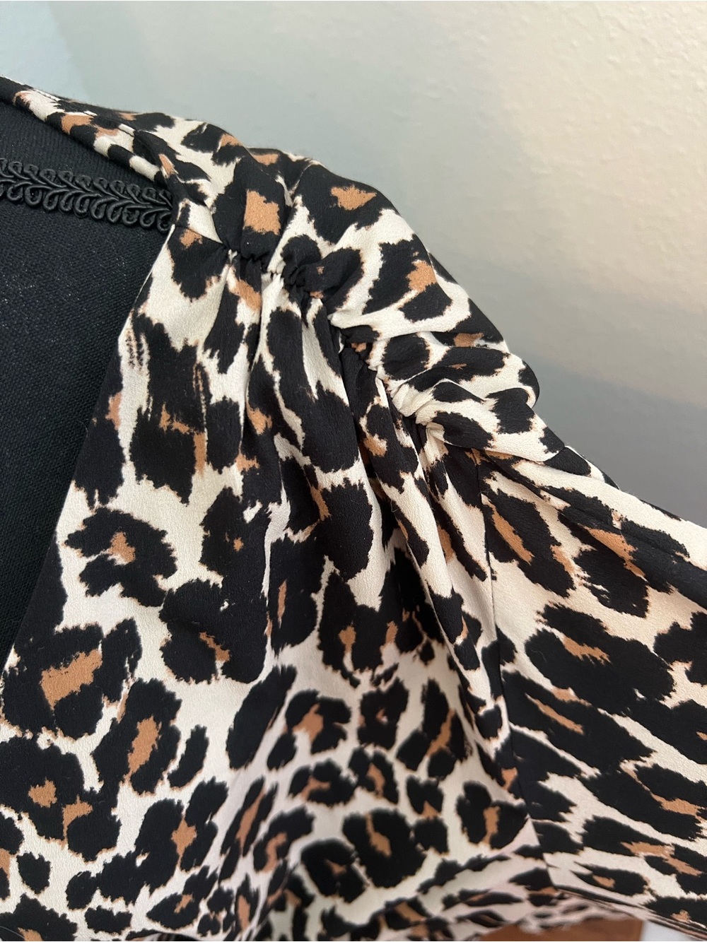 Lane Bryant Beige, Black & Brown Leopard Print Tunic Size 22/24 - Picture 5 of 8